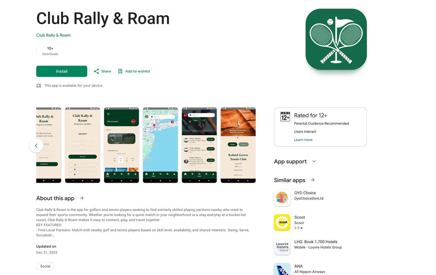 ClubRallyAndRoam screenshot 2